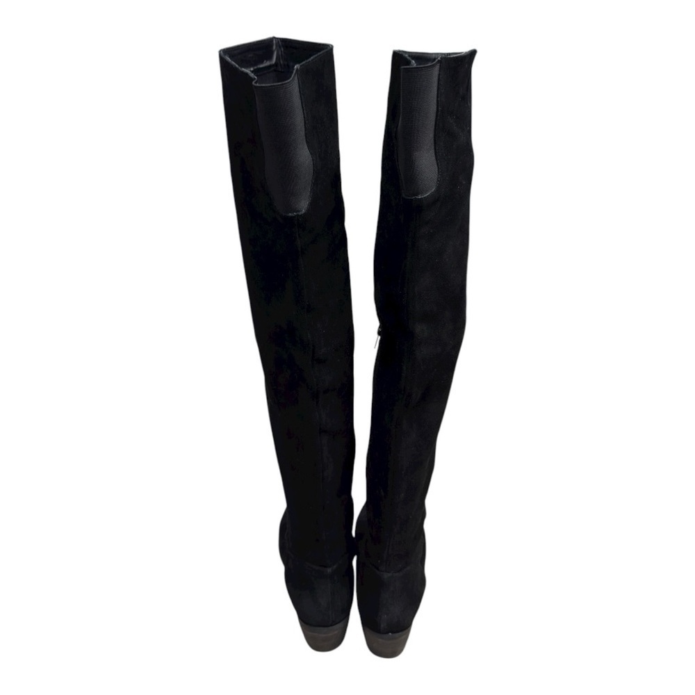 Ecote Urban Outfitter Black Suede Over the Knee Boots Women’s Size 8.5 Side Zip - Picture 8 of 13